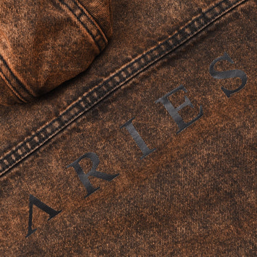 ARIES Acid Wash Oversized Hooded Denim Jacket-SUEDE Store