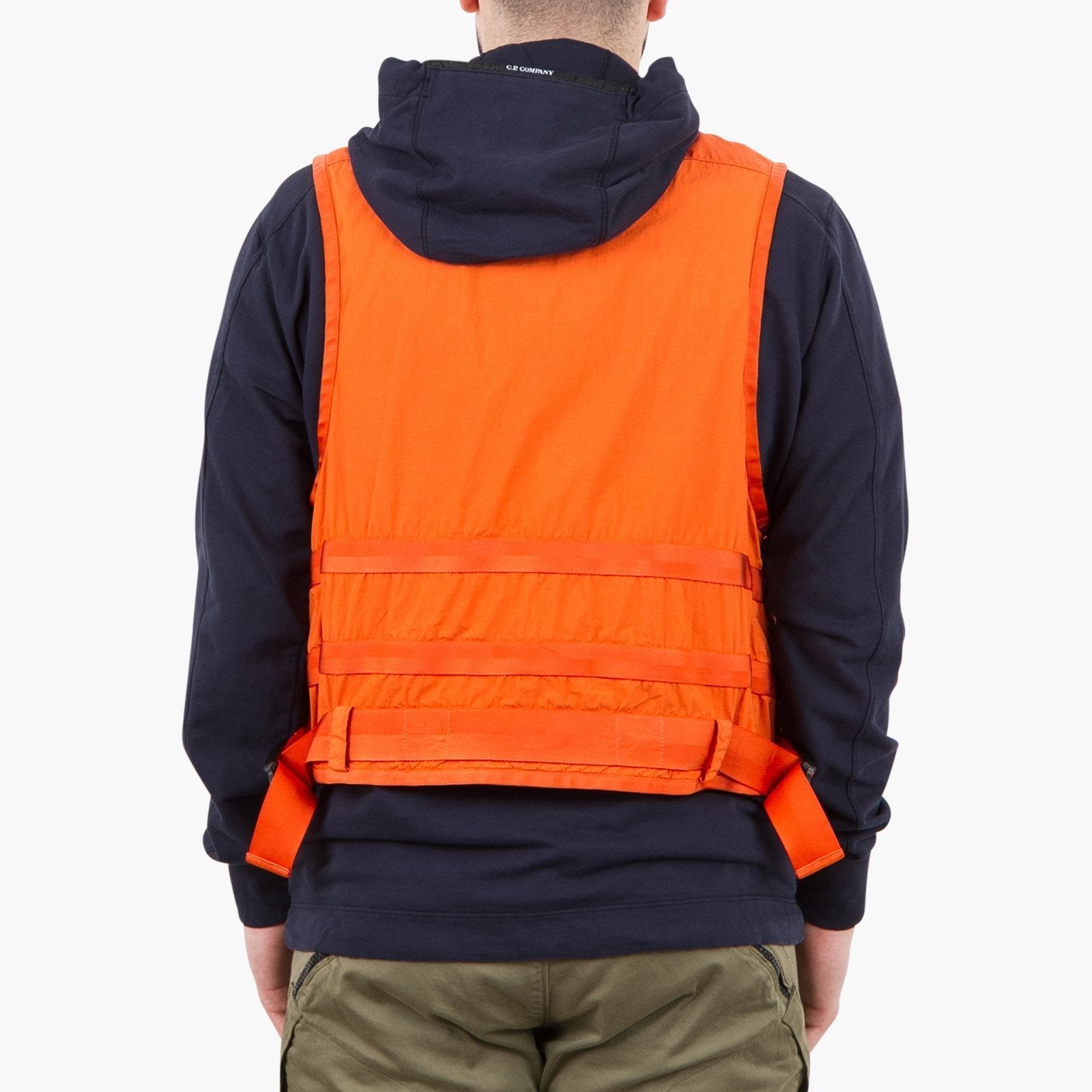 C.P. Company Outewear Vest-MOW023A00 5153G-Orange-48-SUEDE Store