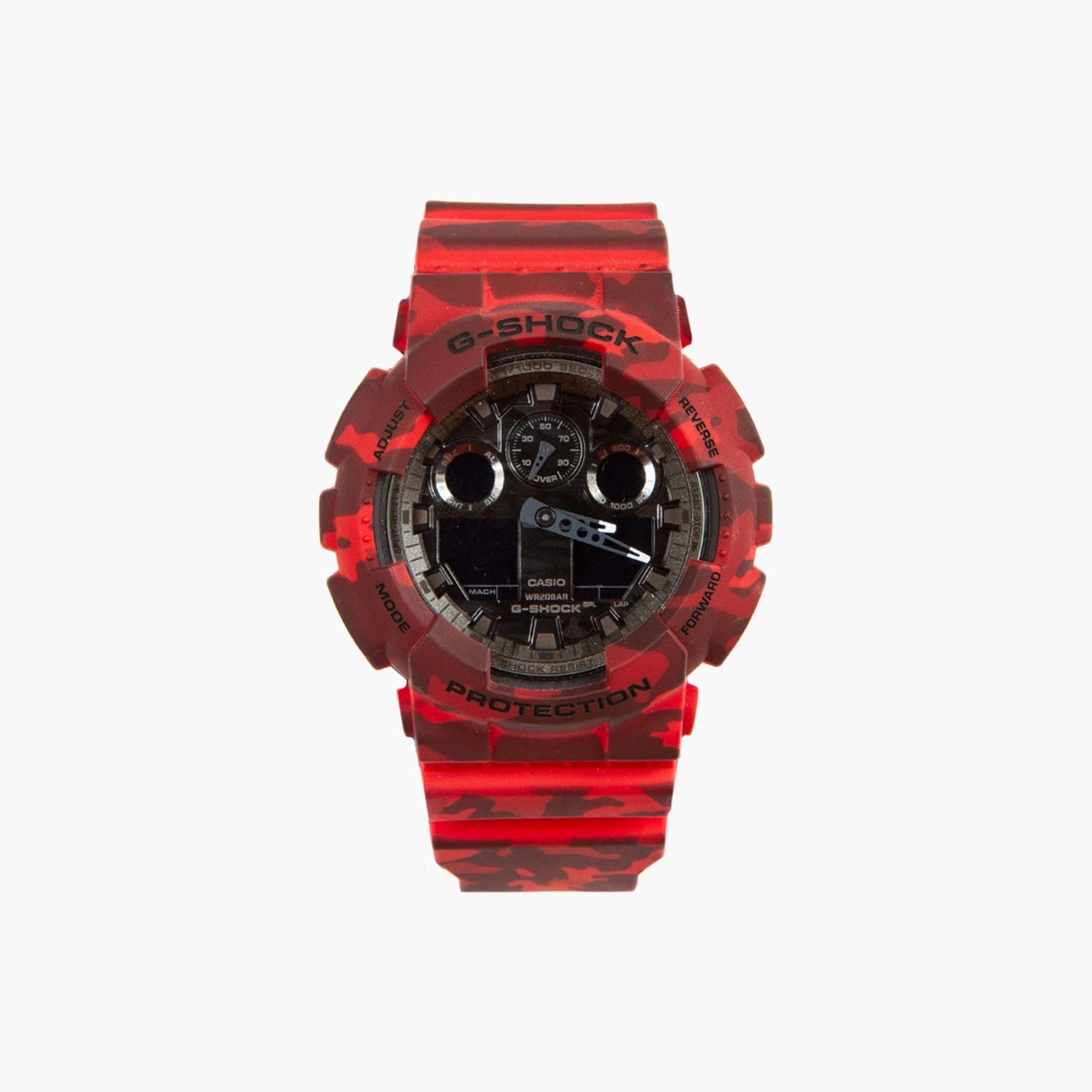 Casio G-Shock GA-100CM-4AER-GA-100CM-4AER-RED-One Size-SUEDE Store