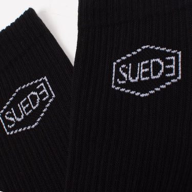 SUEDE Basic Socks-SUESOCKB-Black-One Size-SUEDE Store